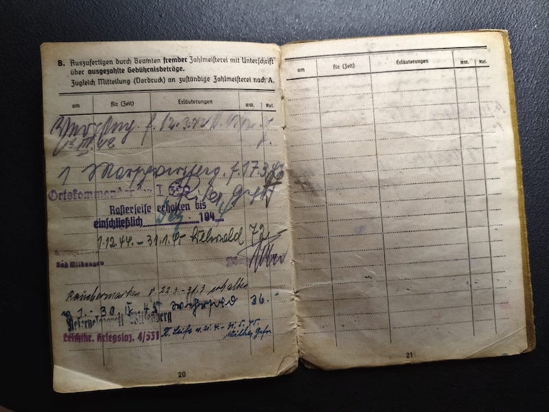 WWII Wehrmacht Soldbuch - Gefreiter Theodor Fischer - Grenzwach Regiment 46 - Siege of the Belgian Fortress Aubin-Neufchâteau 1940 ! - Image 14