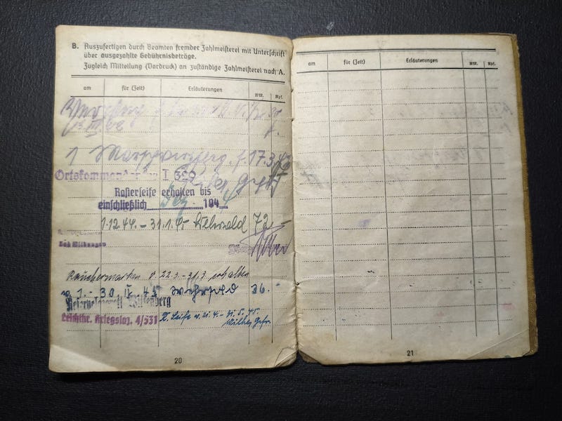 WWII Wehrmacht Soldbuch - Gefreiter Theodor Fischer - Grenzwach Regiment 46 - Siege of the Belgian Fortress Aubin-Neufchâteau 1940 ! - Image 15