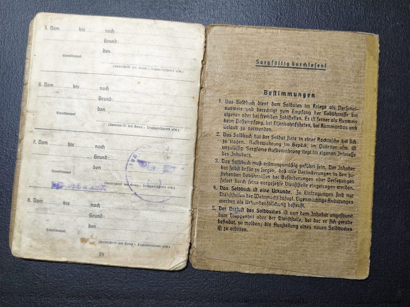 WWII Wehrmacht Soldbuch - Gefreiter Theodor Fischer - Grenzwach Regiment 46 - Siege of the Belgian Fortress Aubin-Neufchâteau 1940 ! - Image 17