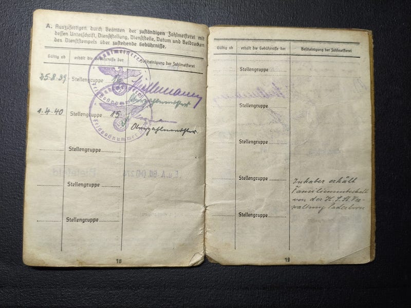 WWII Wehrmacht Soldbuch - Gefreiter Theodor Fischer - Grenzwach Regiment 46 - Siege of the Belgian Fortress Aubin-Neufchâteau 1940 ! - Image 18