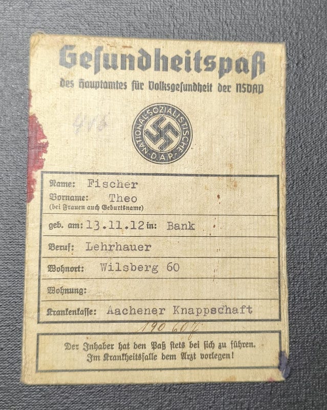 WWII Wehrmacht Soldbuch - Gefreiter Theodor Fischer - Grenzwach Regiment 46 - Siege of the Belgian Fortress Aubin-Neufchâteau 1940 ! - Image 21