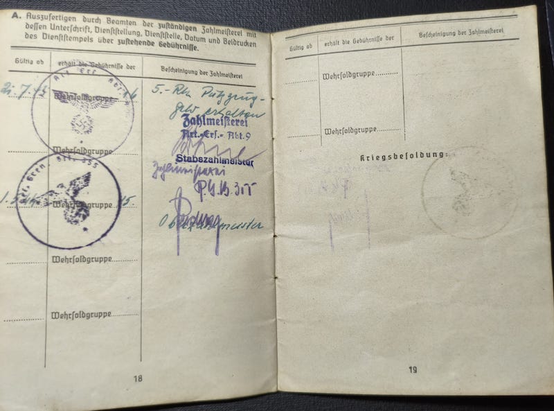 WWII Wehrmacht Soldbuch - Gefreiter Alfred Unsinn - Child Soldier 16 Years Old - Belfort Gap France 1944 - 159 Infanterie Division - Image 12