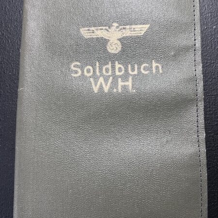 Original WWII German Army Soldbuch WH Wehrmacht Cover Green