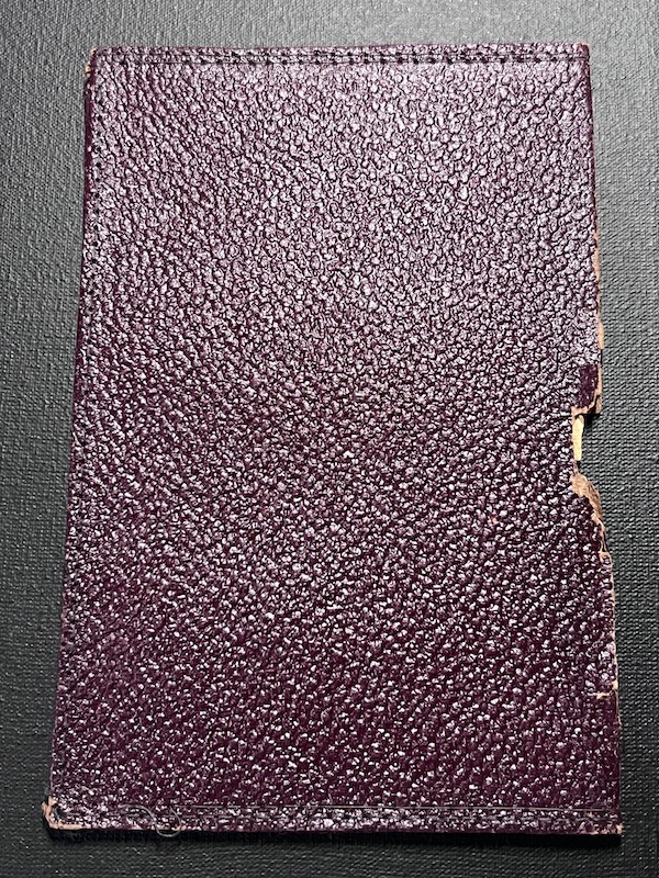 Original WWII German Army Deutsches Reich Wehrpass Cover Wallet Brown Ersatz Leather - Image 5