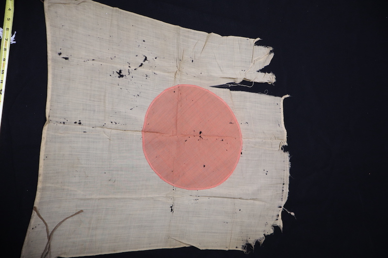 Original WWII Japanese Imperial Flag - 28"x 25" - US Bring Back - Image 2