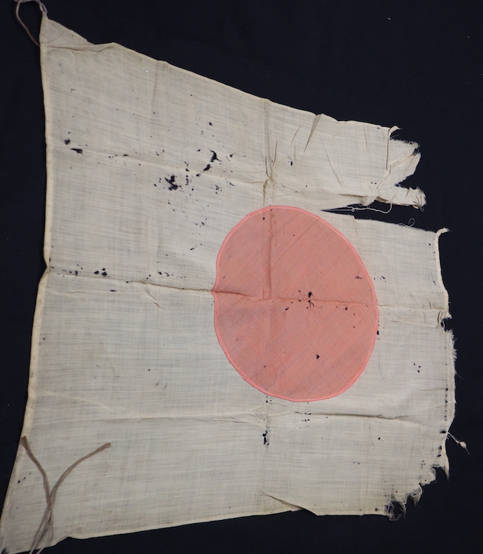 Original WWII Japanese Imperial Flag - 28"x 25" - US Bring Back