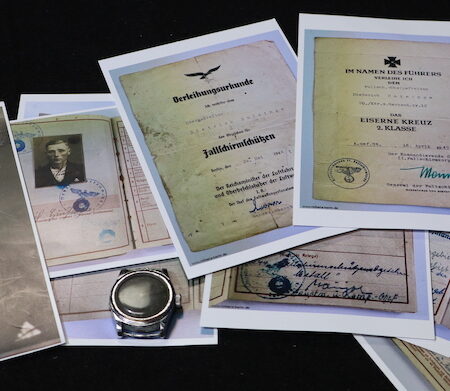 Original WWII German Fallschrimjäger SEBO Watch - Diederich Huisinga - II FJ Korps Normandy 1944