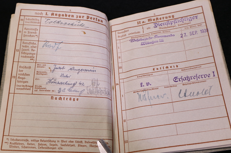 Original WWII German Wehrmacht Wehrpass ID - Gefr Josef Angermeier - Infanterie Regiment 488 -268. Infanterie-Division - KIA 1941 Russia - Image 7