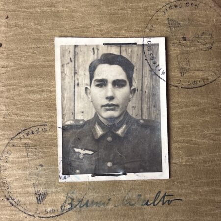 Original WWII German Kriegsmarine Soldbuch & Erkennungsmarke- Gefr Bruno Walter  - Panzerjagd Abteilung 708 - KIA 22.04.1945 Black Forest (Reserved)