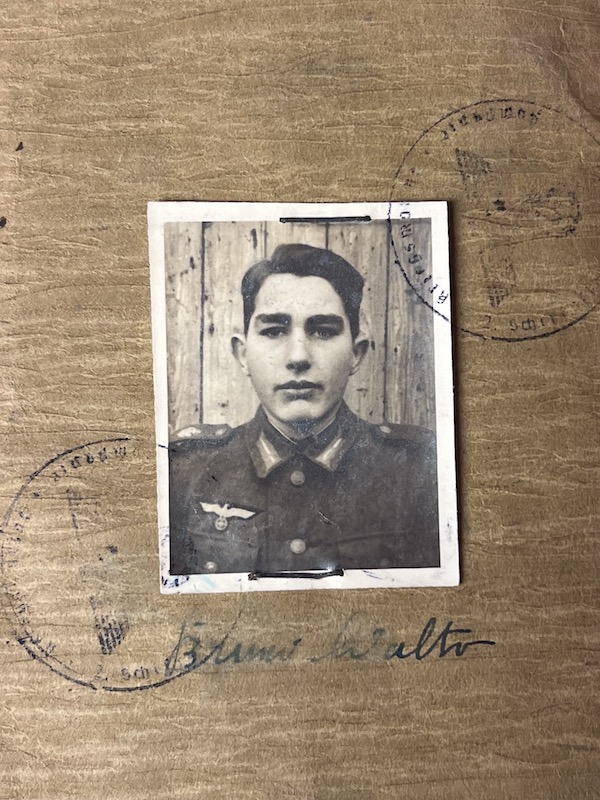 Original WWII German Kriegsmarine Soldbuch & Erkennungsmarke- Gefr Bruno Walter - Panzerjagd Abteilung 708 - KIA 22.04.1945 Black Forest (Reserved)