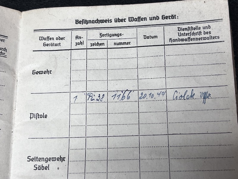 Original WWII German Kriegsmarine Soldbuch & Erkennungsmarke- Gefr Bruno Walter - Panzerjagd Abteilung 708 - KIA 22.04.1945 Black Forest (Reserved) - Image 16