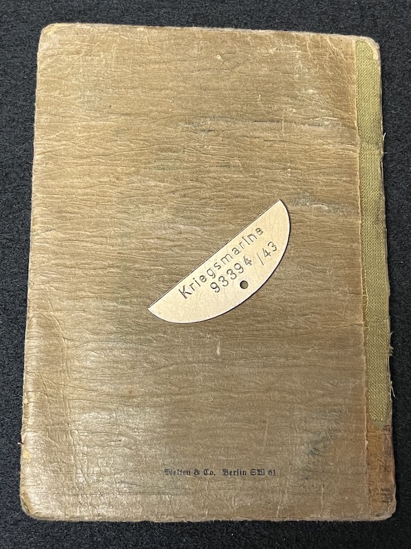 Original WWII German Kriegsmarine Soldbuch & Erkennungsmarke- Gefr Bruno Walter - Panzerjagd Abteilung 708 - KIA 22.04.1945 Black Forest (Reserved) - Image 26