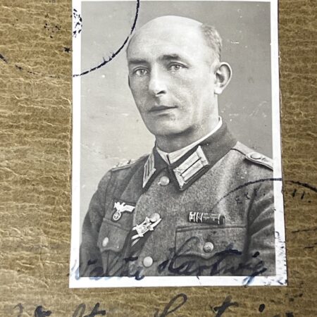 Original WWII German Wehrmacht Soldbuch - Hauptmann Walter Hartwig - 232 Infanterie Division - Gothic Line Italy 1944/45 -