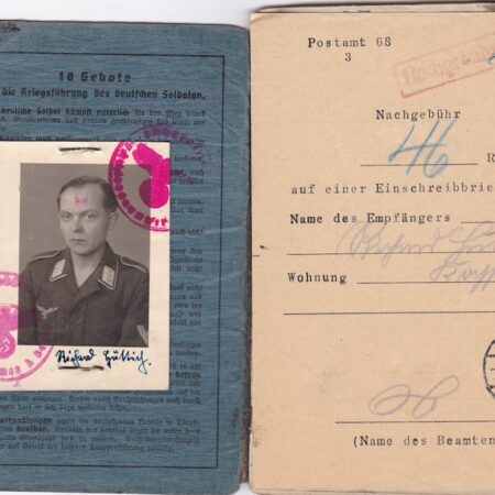 WWII German Luftwaffe Soldbuch - Obgefr Hüttich - Wach Batl Hermann Göring - Rare Unit! (Reserved)