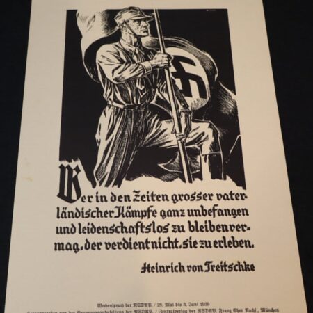 Original WWII German Propaganda Poster - 1939 NSDAP Wall Propaganda Poster (Wandzeitung der NSDAP)
