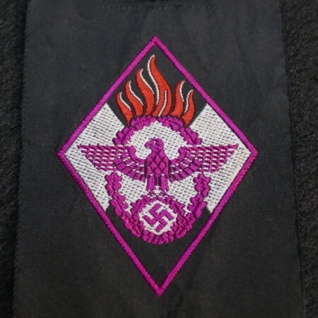 Original WWII German Hitler Youth (HJ) Fire Defense Member’s Sleeve Patch