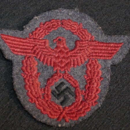 original WWII German Police Ordnungspolizei Sleeve Eagle Red