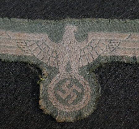 Original Worn WWII German Wehrmacht Uniform Breast Eagle Insignia