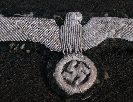 Original WWII German Army Wehrmacht Tunic Removed Uniform Officers Breast Eagle